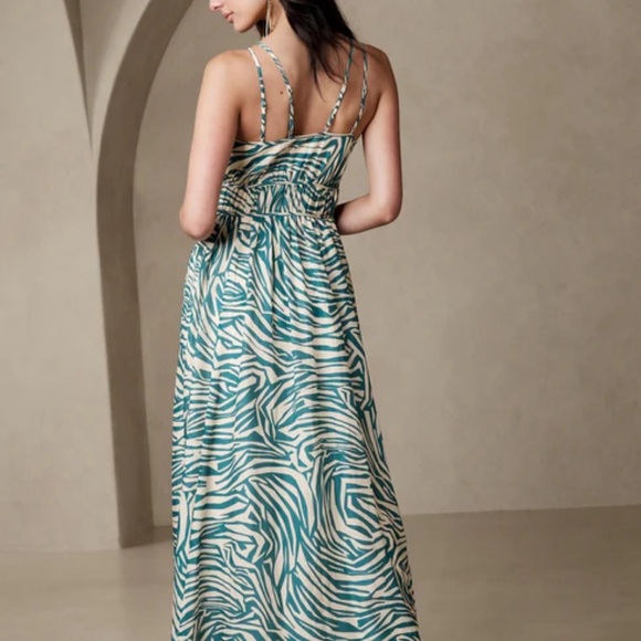 Banana Republic Rosalia Cotton-Silk Maxi Dress - 10 - Picture 2 of 4